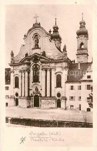 AK / Ansichtskarte Zwiefalten Wuerttemberg Barockstil Kirche