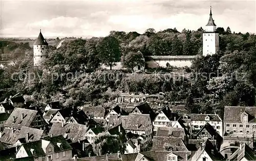 AK / Ansichtskarte Biberach Riss Weisser Turm Gigelturm Panorama Kat. Biberach an der Riss