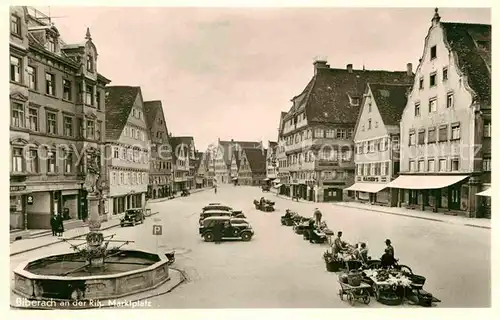 AK / Ansichtskarte Biberach Riss Marktplatz Kat. Biberach an der Riss