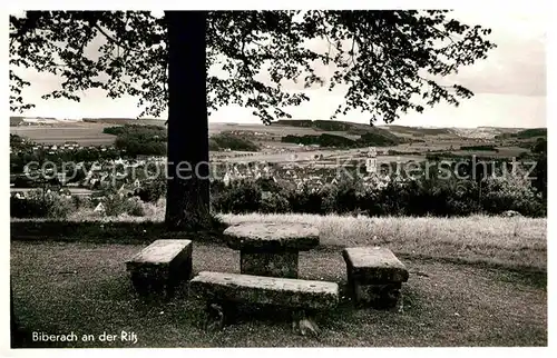 AK / Ansichtskarte Biberach Riss Aussichtsplattform Panorama Kat. Biberach an der Riss