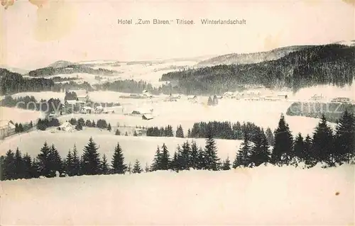 AK / Ansichtskarte Titisee Panorama Winter Kat. Titisee Neustadt