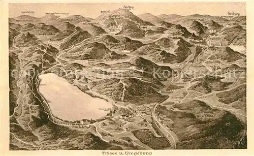 AK / Ansichtskarte Titisee Panoramakarte Kat. Titisee Neustadt