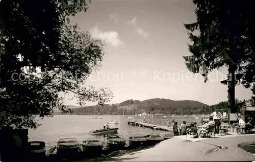 AK / Ansichtskarte Titisee Bootsanlegestelle Kat. Titisee Neustadt