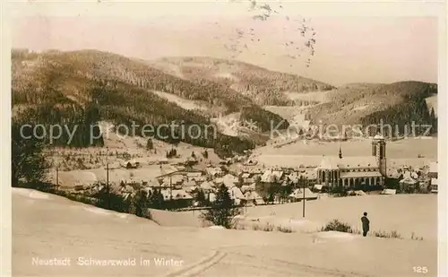 AK / Ansichtskarte Neustadt Schwarzwald Panorama Winter