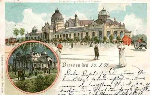 AK / Ansichtskarte Dresden Ausstellungs Palast  Kat. Dresden Elbe