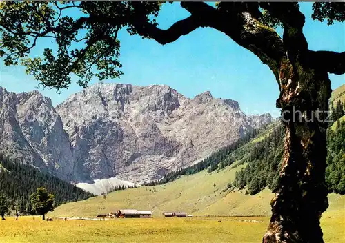 AK / Ansichtskarte Engalm am grossen Ahornboden gegen Grubenkarspitze Karwendelgebirge Kat. Schwaz