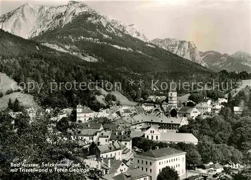 AK / Ansichtskarte Bad Aussee Steiermark Ortsansicht mit Kirche gegen Trisselwand Totes Gebirge Kat. Bad Aussee
