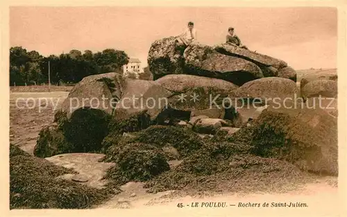 AK / Ansichtskarte Le Pouldu Rochers de Saint Julien Kat. Clohars Carnoet