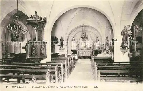 AK / Ansichtskarte Domremy Bois Chenu Interieur de l Eglise ou fut baptisee Jeanne d Arc