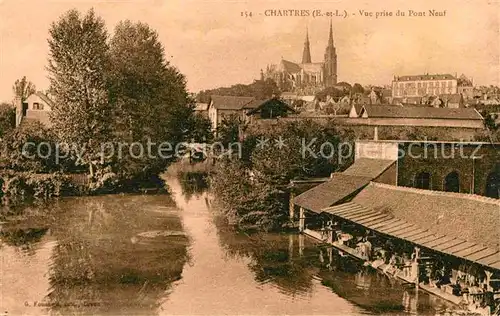 AK / Ansichtskarte Chartres Eure et Loir Vue prise du Pont Neuf Kat. Chartres