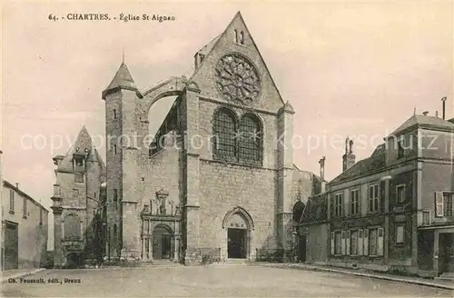 AK / Ansichtskarte Chartres Eure et Loir Eglise St Aignan Kat. Chartres