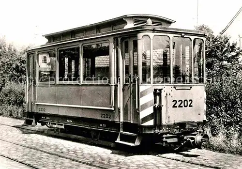 AK / Ansichtskarte Strassenbahn Gleismess Beiwagen 2202 Stuttgart Stammheim  Kat. Strassenbahn