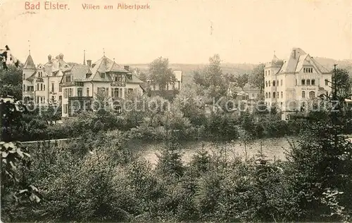 AK / Ansichtskarte Bad Elster Villen am Albertpark  Kat. Bad Elster