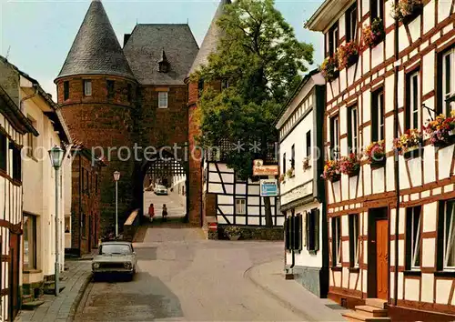 AK / Ansichtskarte Nideggen Eifel Duerener Tor Fachwerkhaus Luftkurort Kat. Nideggen