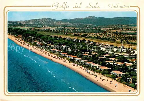 AK / Ansichtskarte Follonica Golfo del Sole Spiaggia veduta aerea Kat. Follonica