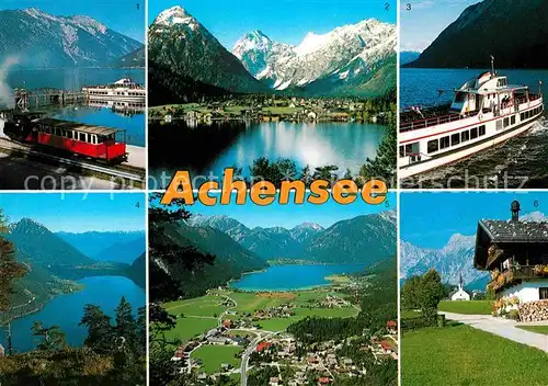 AK / Ansichtskarte Achensee Achenseebahn Pertisau Alpen Dampfer Maurach Kat. Eben am Achensee