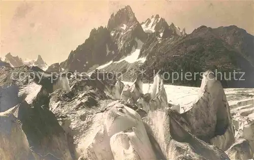 AK / Ansichtskarte Mont Blanc Gipfelblick Kat. Chamonix Mont Blanc