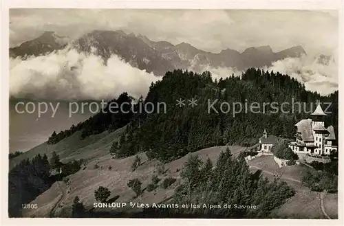 AK / Ansichtskarte Sonloup et les Alpes de Savoie Kat. Les Avants