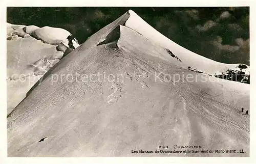 AK / Ansichtskarte Chamonix Les Basses du Dromadaire et la Sommet du Mont Blanc Kat. Chamonix Mont Blanc