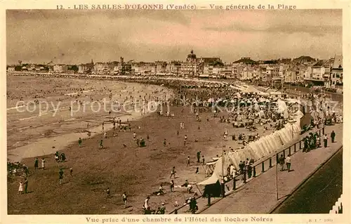 AK / Ansichtskarte Les Sables d Olonne Vue generale de la Plage Kat. Les Sables d Olonne