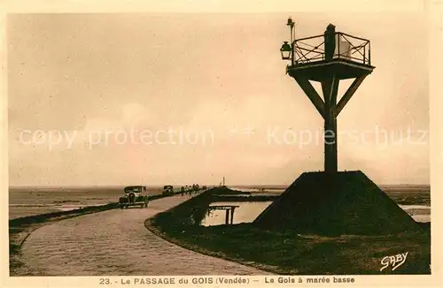 AK / Ansichtskarte Vendee Le Passage du Gois Le Gois a maree basse Kat. 