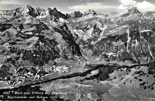 AK / Ansichtskarte Engelberg OW Blick vom Truebsee mit Rigidalstoecke und Hahnen Kat. Engelberg