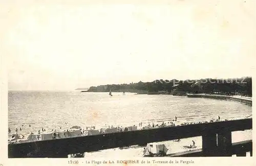 AK / Ansichtskarte La Rochelle Charente Maritime La Plage Terrasse de la Pergola Kat. La Rochelle