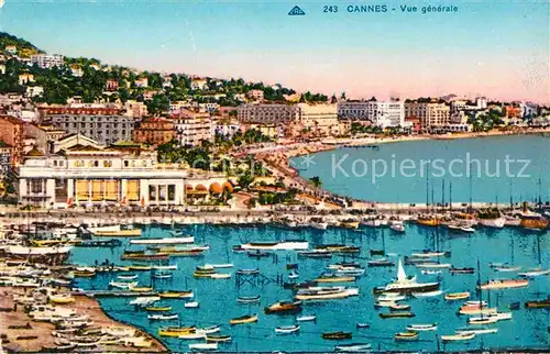 AK / Ansichtskarte Cannes Alpes Maritimes Vue generale Kat. Cannes