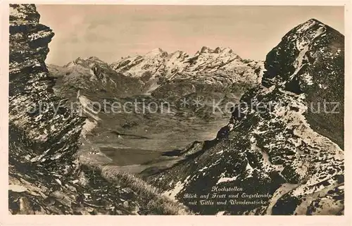 AK / Ansichtskarte Hochstollen Blick auf Frutt und Engstlenalp mit Titlis und Wendenstoecke Kat. Hochstollen