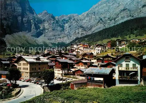 AK / Ansichtskarte Leukerbad Teilansicht mit Blick zum Gemmipass Kat. Loeche les Bains