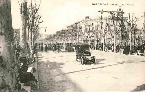 AK / Ansichtskarte Barcelona Cataluna Paseo de Gracia Kat. Barcelona