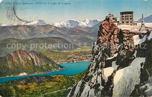 AK / Ansichtskarte Lago di Lugano mit Monte Generose Hotel Kat. Italien