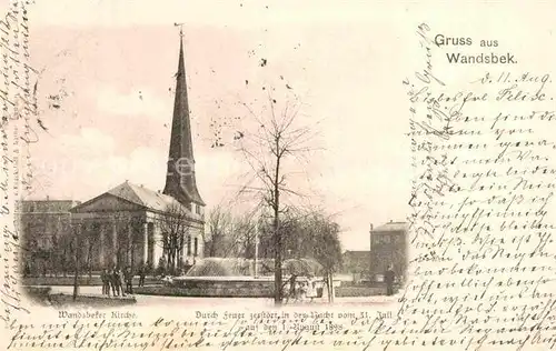 AK / Ansichtskarte Wandsbek Kirche Kat. Hamburg