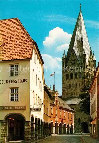 AK / Ansichtskarte Soest Arnsberg Hotel Deutsches Haus Kirche
