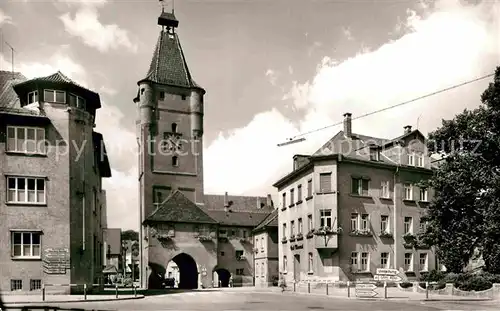 AK / Ansichtskarte Biberach Riss Ulmer Tor Bismarckdenkmal Kat. Biberach an der Riss