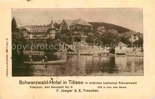AK / Ansichtskarte Titisee Schwarzwald Hotel  Kat. Titisee Neustadt