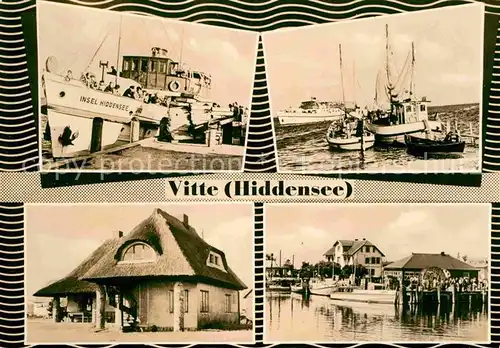 AK / Ansichtskarte Vitte Hiddensee Hafen Fischerboote