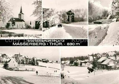 AK / Ansichtskarte Masserberg Skigebiet Sprungschanze Kat. Masserberg