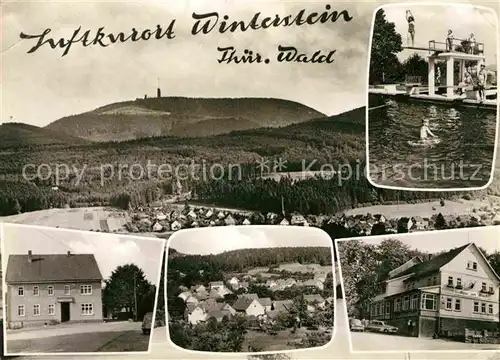 AK / Ansichtskarte Winterstein Emsetal Strandbad Fliegeraufnahme Sendeturm