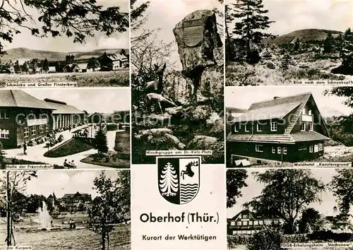 AK / Ansichtskarte Oberhof Thueringen Schneekopf Waldhotel Kanzlersgrund Schmuecke und Grosser Finsterberg Kat. Oberhof Thueringen