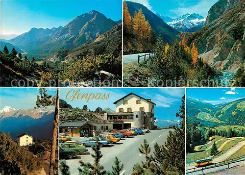 AK / Ansichtskarte Ofenpass Nationalpark Il Fuorn Suesom Give gegen Ortler Hotel Umbrailstrasse gegen Valchava und Ofenpass Kat. Zernez