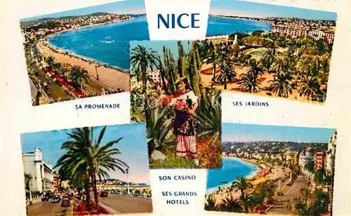 AK / Ansichtskarte Nice Alpes Maritimes Sa Promenade Ses Jardins Son Casino Ses Grands Hotels Kat. Nice