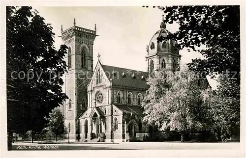 AK / Ansichtskarte Weimar Thueringen Kath Kirche Kat. Weimar