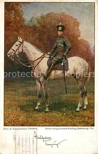 AK / Ansichtskarte Militaria Kavallerie Wohlfarts Postkarte WK1
