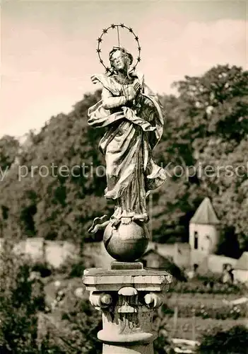 AK / Ansichtskarte Ochsenhausen Mariensaeule im Klosterhof Kat. Ochsenhausen