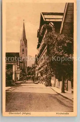 AK / Ansichtskarte Oberstdorf Kirchstrasse Kat. Oberstdorf