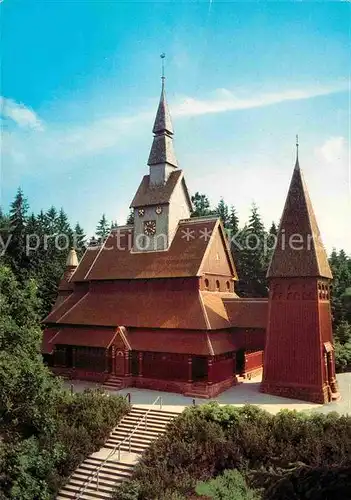 AK / Ansichtskarte Goslar Hahnenklee Nordische Stabskirche Kat. Goslar