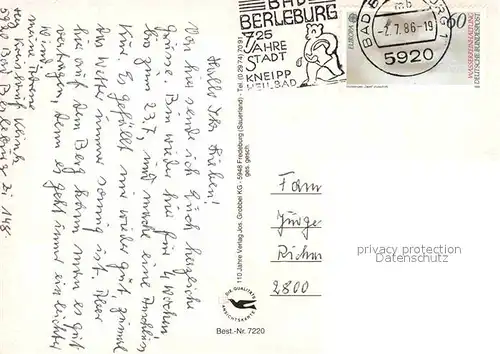 AK / Ansichtskarte Bad Berleburg Schloss Baumrainklinik Haus Rothaar Kat. Bad Berleburg