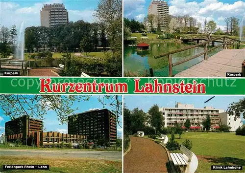 AK / Ansichtskarte Lahnstein Kurpark Klinik Lahnhoehe Ferienpark Rhein Lahn Kat. Lahnstein