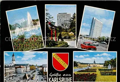 AK / Ansichtskarte Karlsruhe Baden Ortspartien Schloss